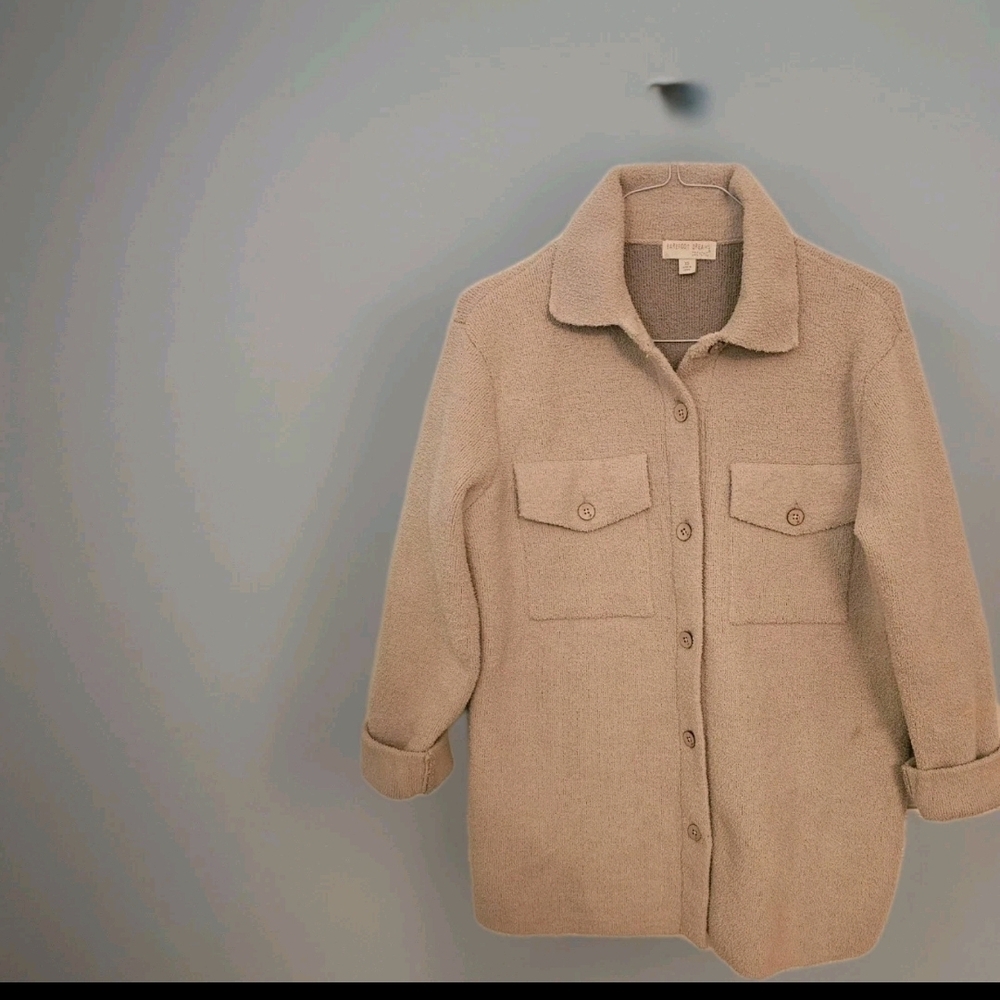 Barefoot Dreams Beige Utility Jacket